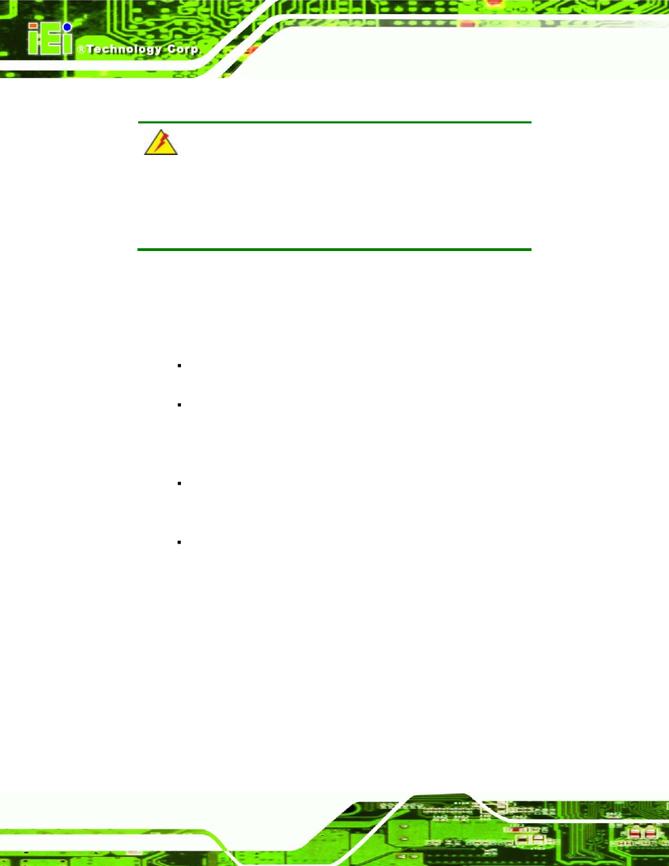 B.1.2 anti-static precautions | IEI Integration TANK-101B-D525_N455 v1.00 User Manual | Page 112 / 118