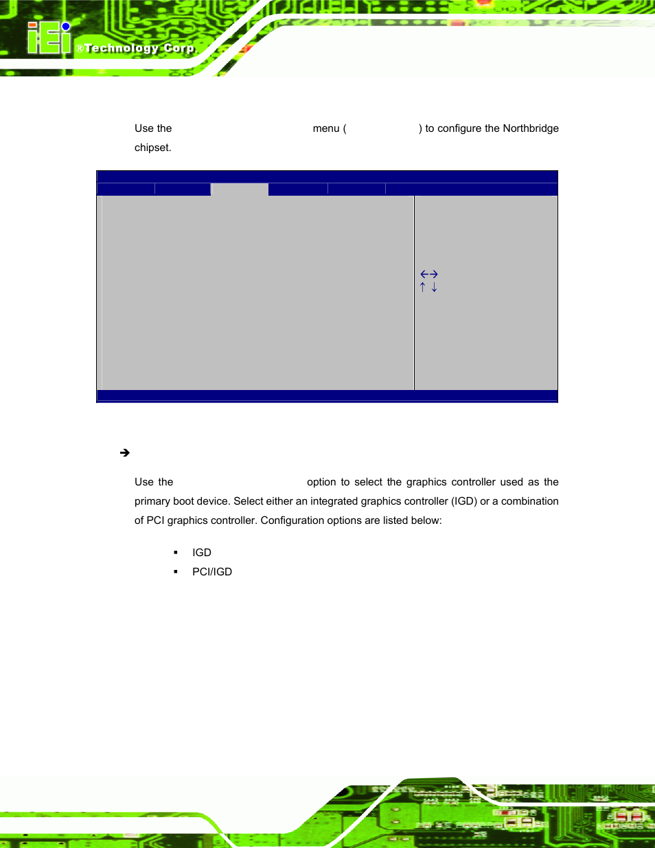 1 host bridge configuration | IEI Integration TANK-101B-D525_N455 v1.10 User Manual | Page 61 / 119