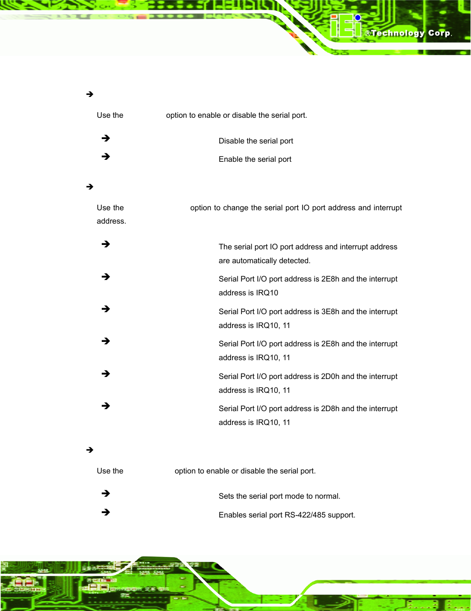 4 serial port 4 configuration | IEI Integration TANK-800-D525 v1.00 User Manual | Page 67 / 116