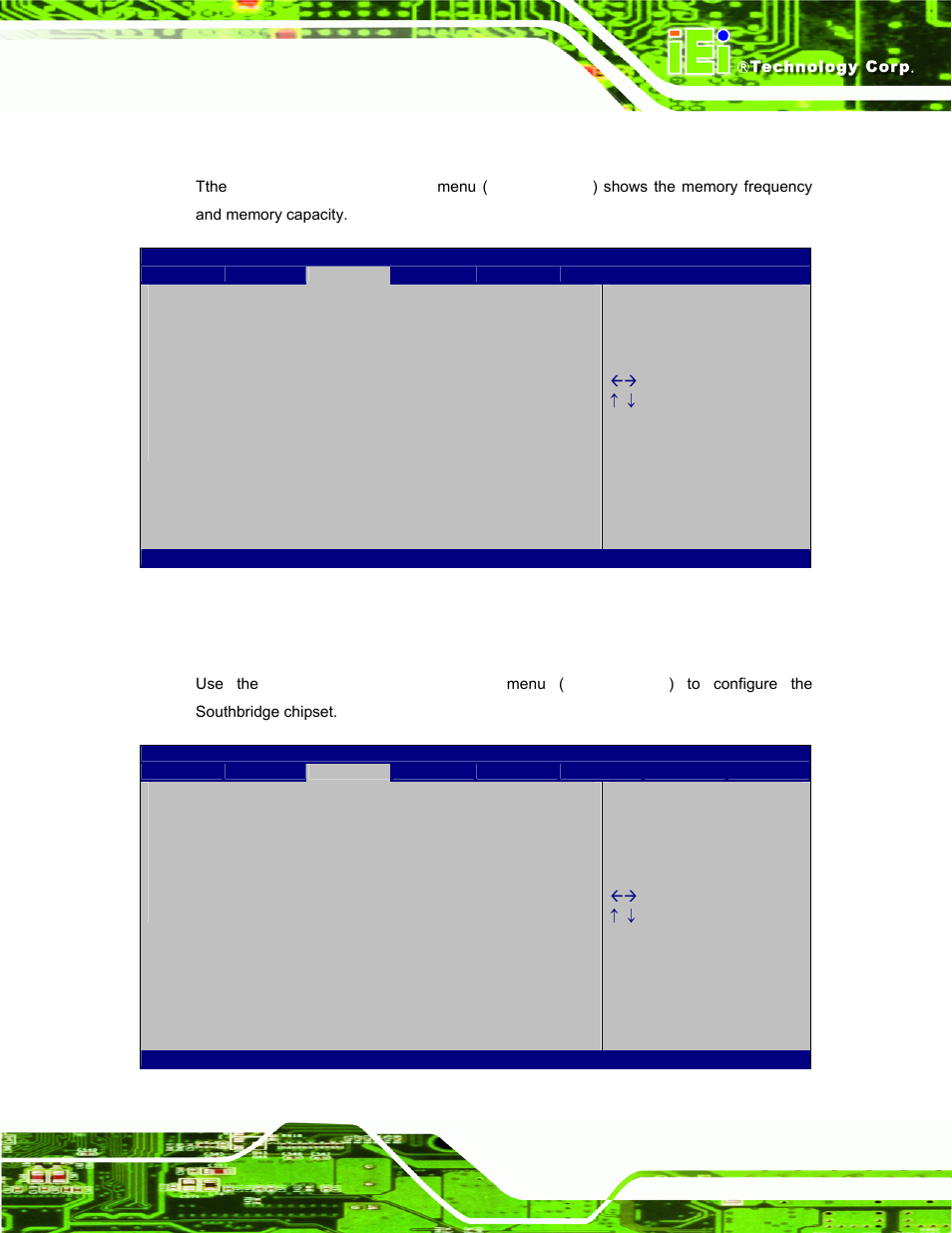1 host bridge configuration, 2 south bridge configuration | IEI Integration TANK-800-D525 v1.00 User Manual | Page 75 / 116