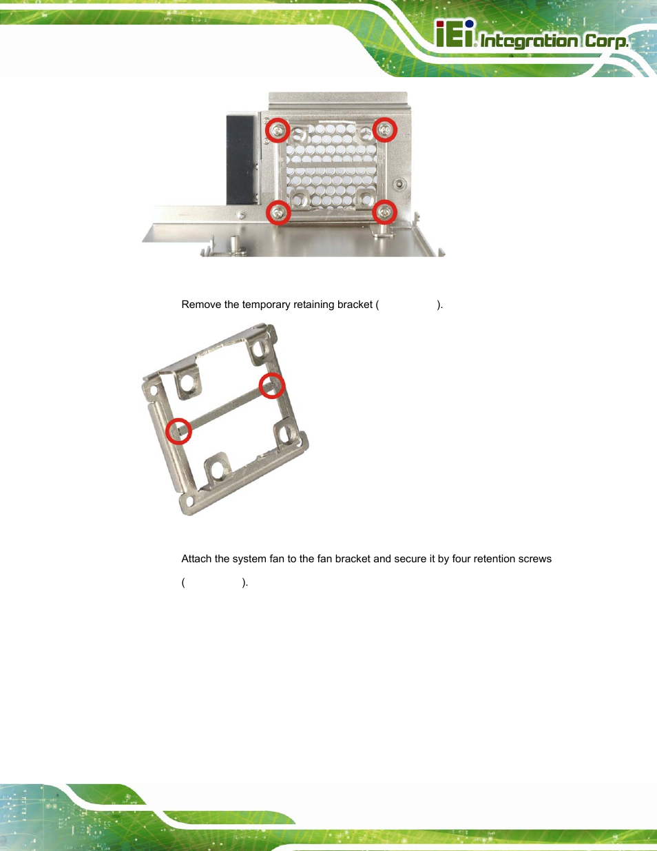 Figure 3-9: remove the fan bracket from the cover, Figure 3-9 | IEI Integration TANK-800-D525 v1.14 User Manual | Page 35 / 137