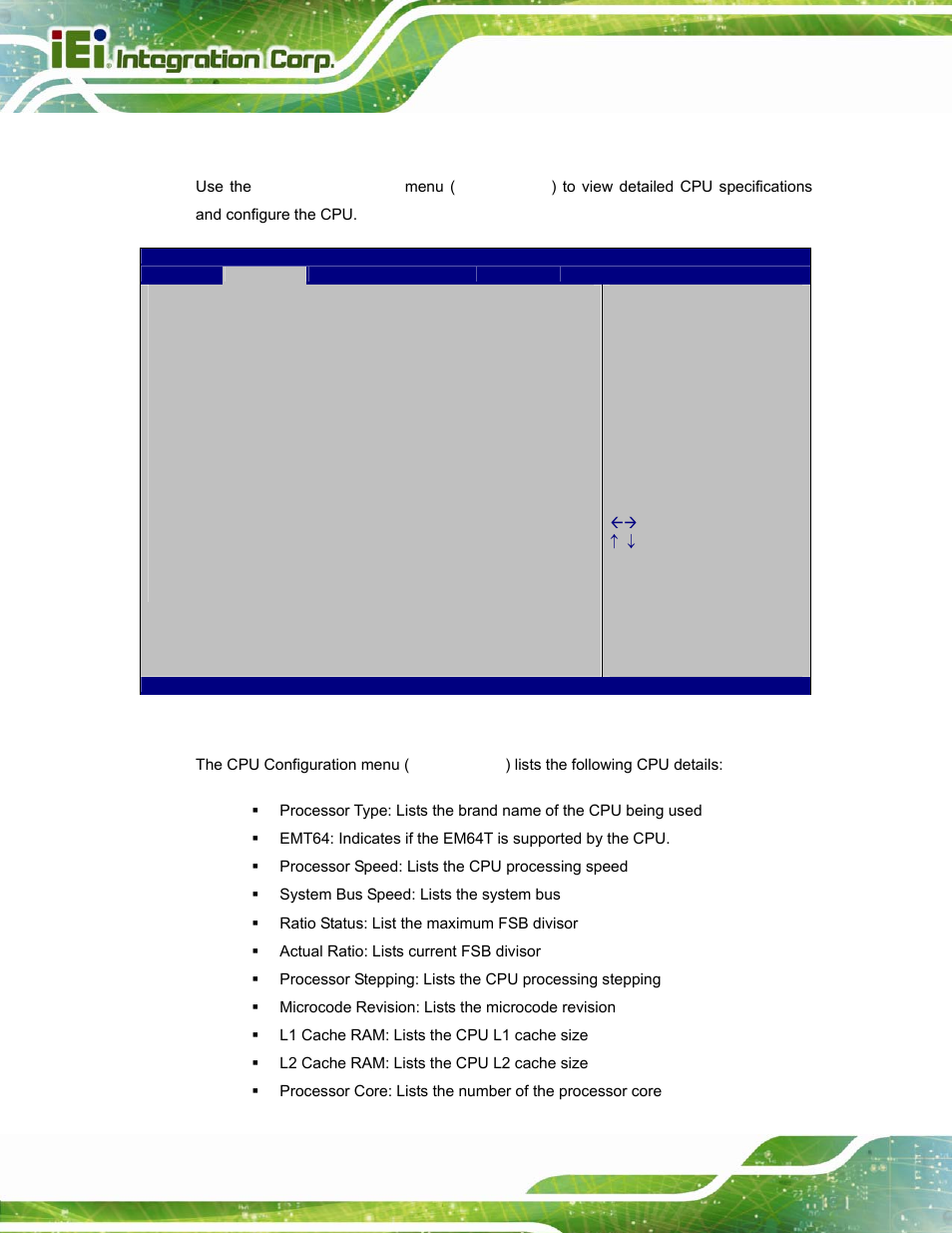 2 cpu configuration | IEI Integration TANK-800-D525 v1.14 User Manual | Page 64 / 137