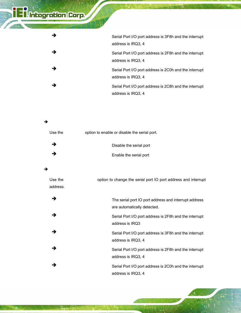 2 serial port 2 configuration | IEI Integration TANK-800-D525 v1.14 User Manual | Page 70 / 137