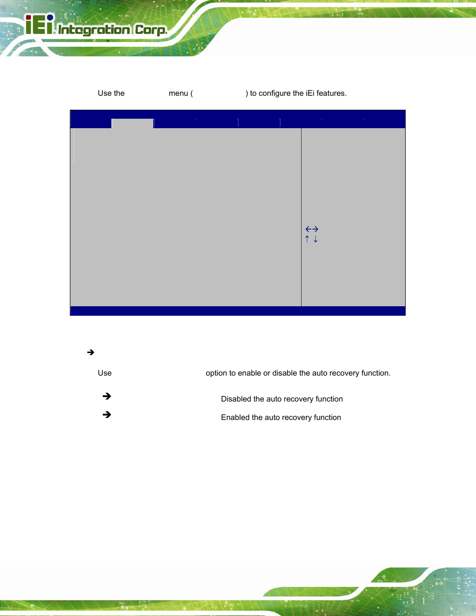 8 iei feature | IEI Integration TANK-800-D525 v1.14 User Manual | Page 78 / 137