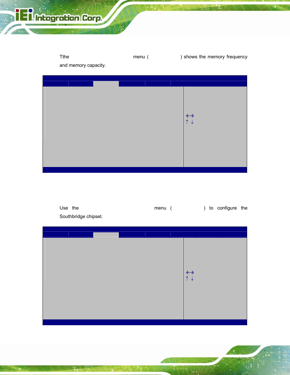 1 host bridge configuration, 2 south bridge configuration | IEI Integration TANK-800-D525 v1.14 User Manual | Page 80 / 137