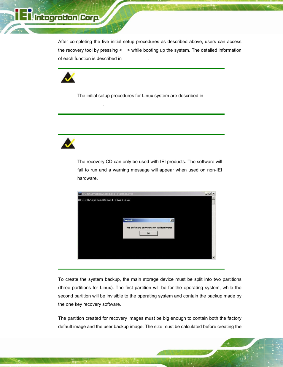 A.1.1 system requirement | IEI Integration TANK-800-D525 v1.14 User Manual | Page 90 / 137