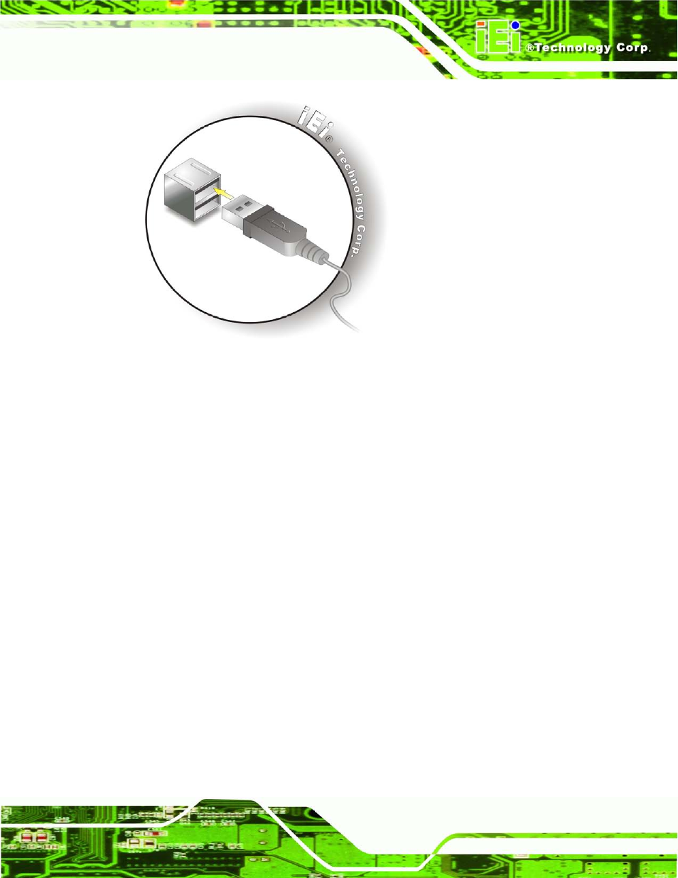5 vga monitor connection, Figure 3-15: usb device connection | IEI Integration TANK-600-D2550_N2600 User Manual | Page 36 / 132