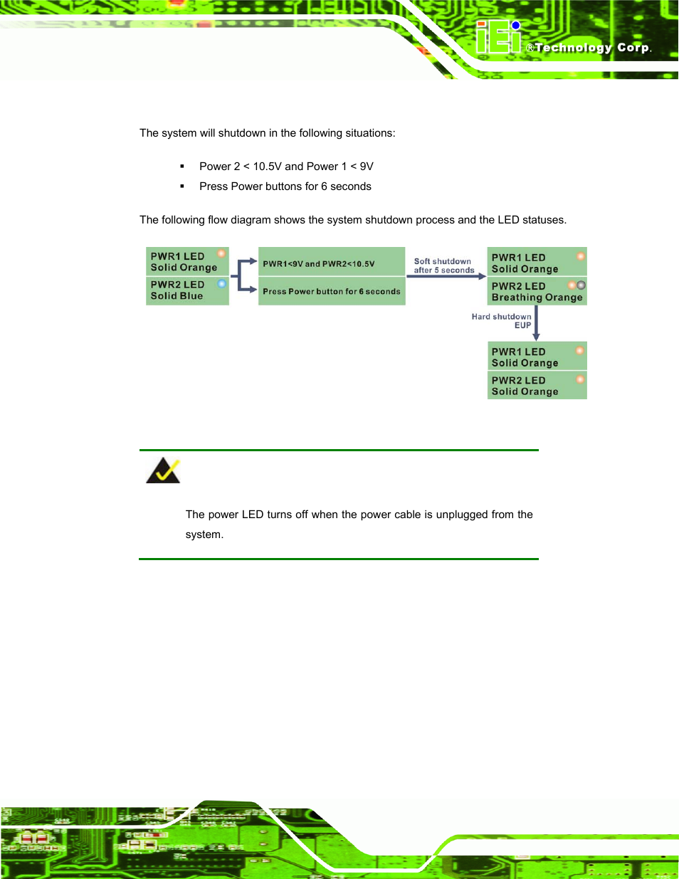 3 shutdown, Figure 3-43: acc off: shutdown | IEI Integration TANK-700-QM67 v1.00 User Manual | Page 58 / 128