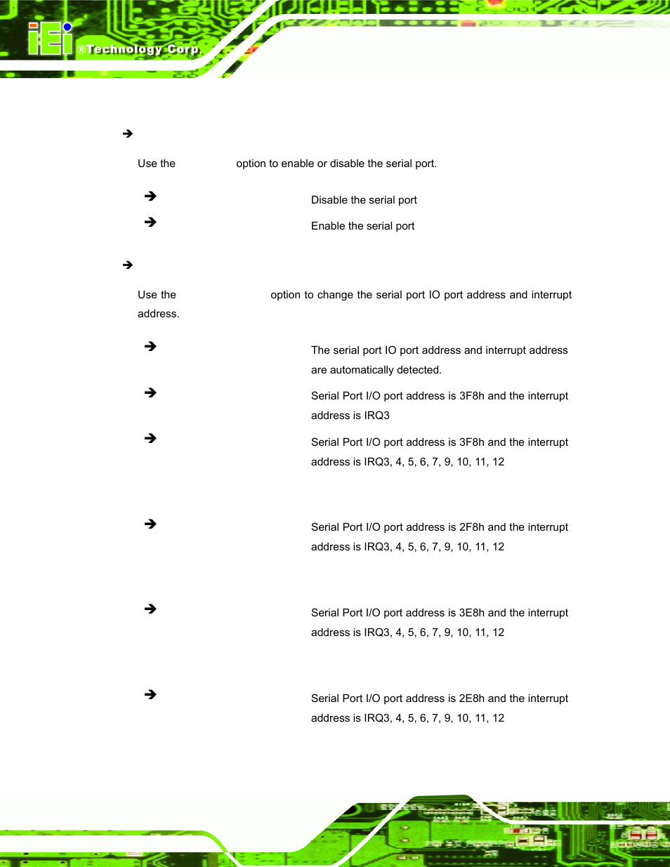 1 serial port 7 configuration | IEI Integration TANK-700-QM67 v1.00 User Manual | Page 71 / 128