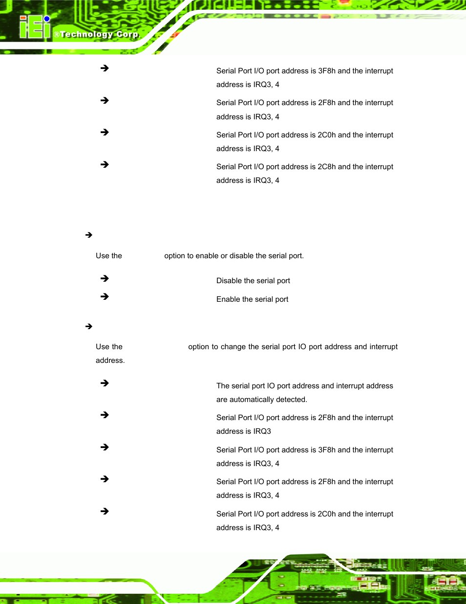 2 serial port 2 configuration | IEI Integration TANK-700-QM67 v1.00 User Manual | Page 75 / 128