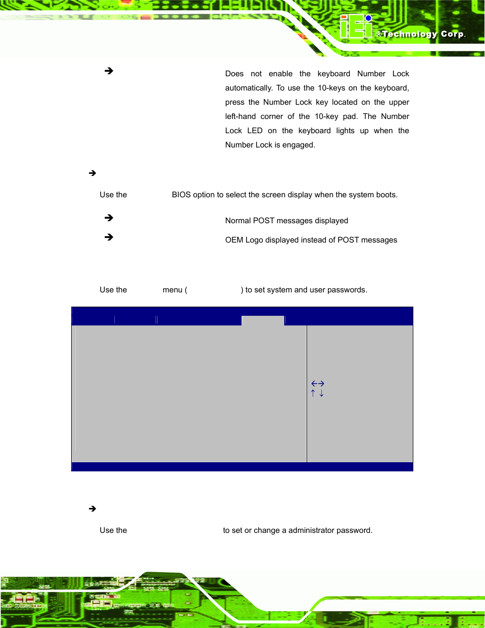 6 security, Ecurity | IEI Integration TANK-700-QM67 v1.00 User Manual | Page 92 / 128