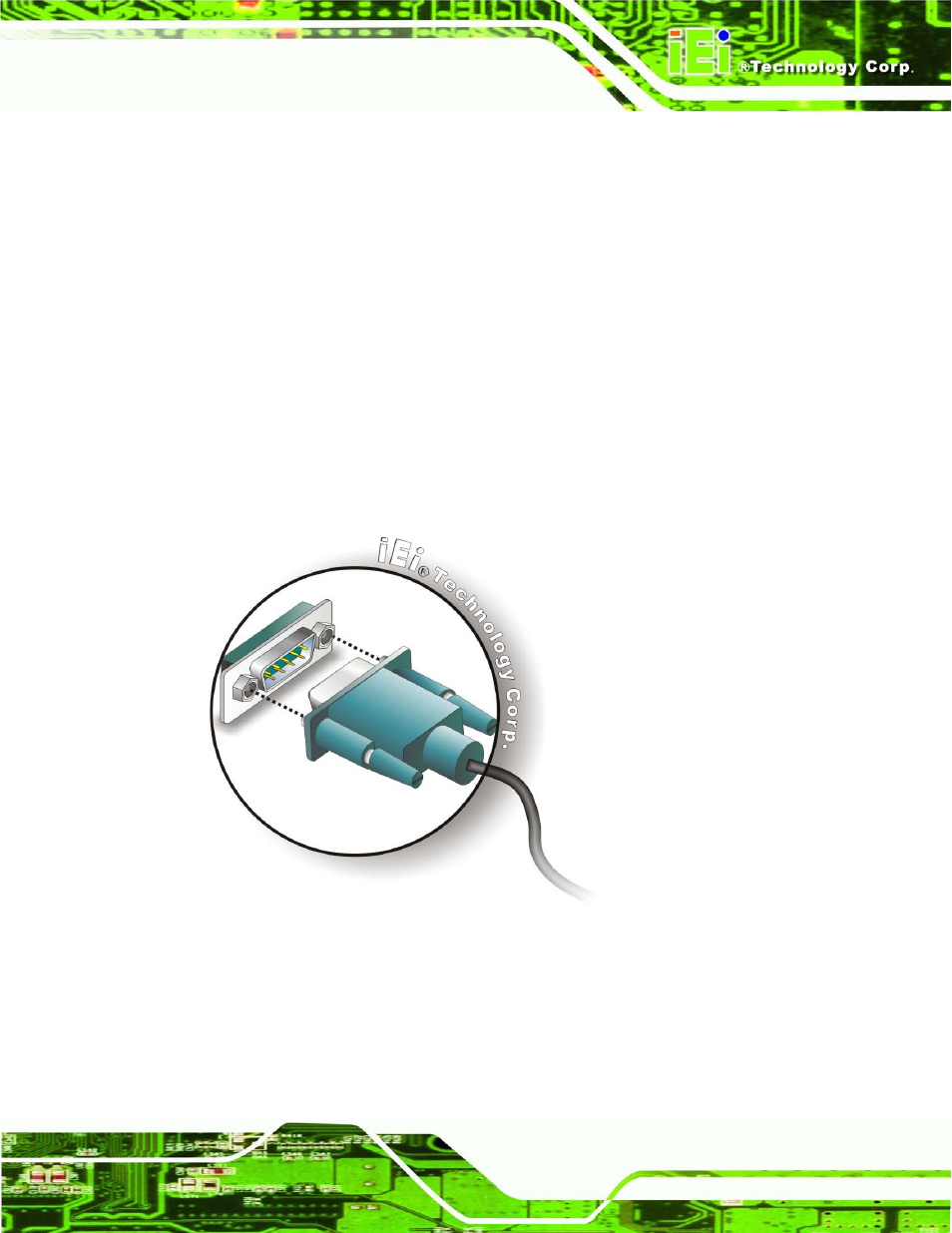 14 rs-232 serial port connectors, Figure 3-29: serial device connector | IEI Integration TANK-720-Q67 User Manual | Page 49 / 147