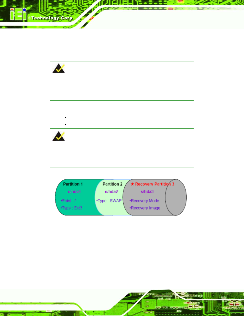 Figure a-29: partitions for linux | IEI Integration TANK-820-H61 v1.00 User Manual | Page 131 / 158