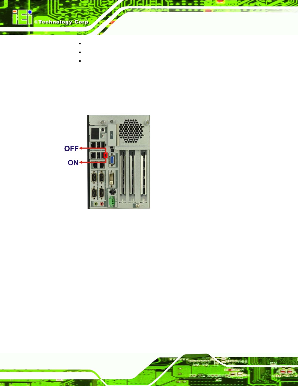 1 acc mode selection, 2 at/atx power mode selection, Figure 3-11: acc mode switch | IEI Integration TANK-820-H61 v1.00 User Manual | Page 39 / 158