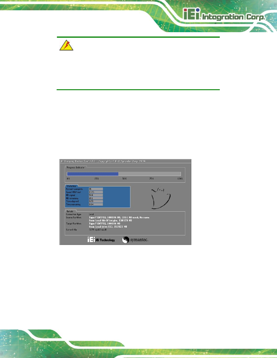 A.5.1 factory restore, Figure a-34: restore factory default | IEI Integration TANK-820-H61 v2.03 User Manual | Page 134 / 157