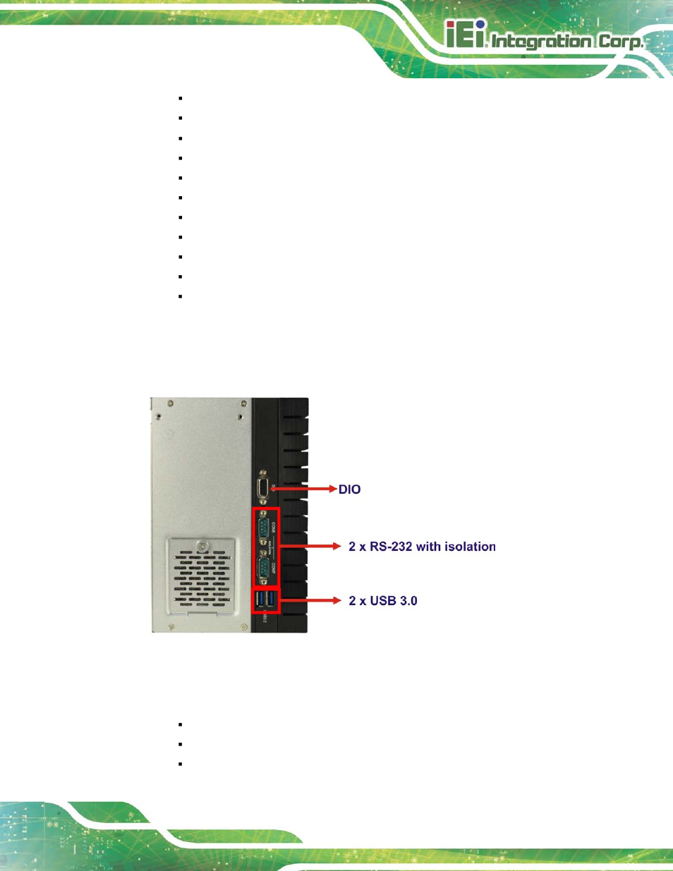 6 rear panel, Anel, Figure 1-3: tank-820-h61 rear panel | IEI Integration TANK-820-H61 v2.03 User Manual | Page 20 / 157