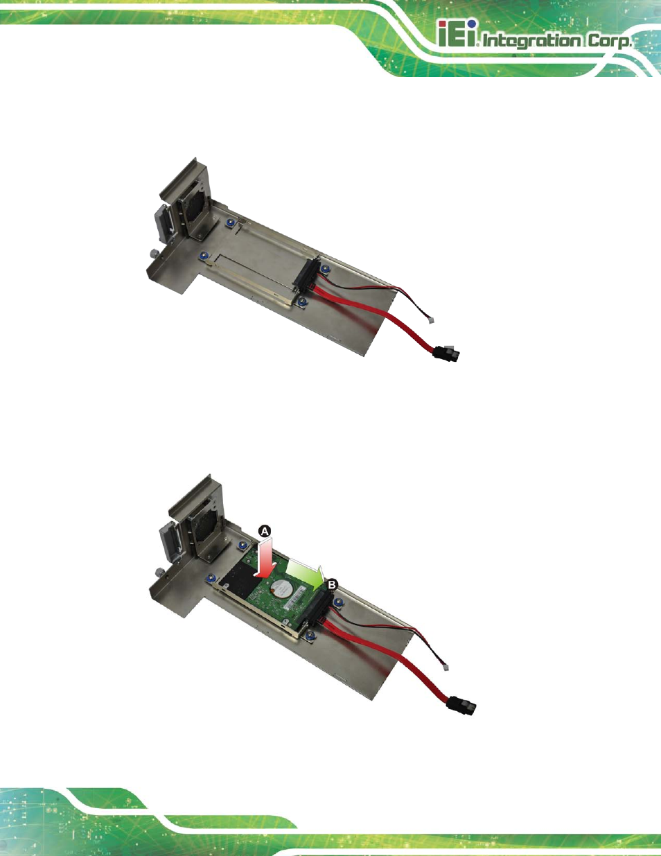 Figure 3-5: remove the cover from tank-820-h61, Figure 3-6: hdd installation | IEI Integration TANK-820-H61 v2.03 User Manual | Page 34 / 157