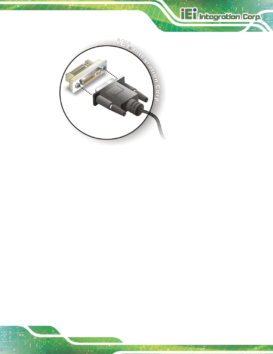 7 lan connectors, Figure 3-15: dvi connector | IEI Integration TANK-820-H61 v2.03 User Manual | Page 42 / 157