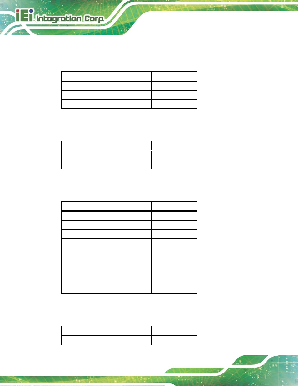 6 power connector (pwr2), 7 power connector (pwr1), 8 rs-232 serial port connector (com1) | 9 rs-232 serial port connector (com2), Table 4-19: power connector pinouts (pwr2), Table 4-20: power connector pinouts (pwr1) | IEI Integration TANK-820-H61 v2.03 User Manual | Page 63 / 157