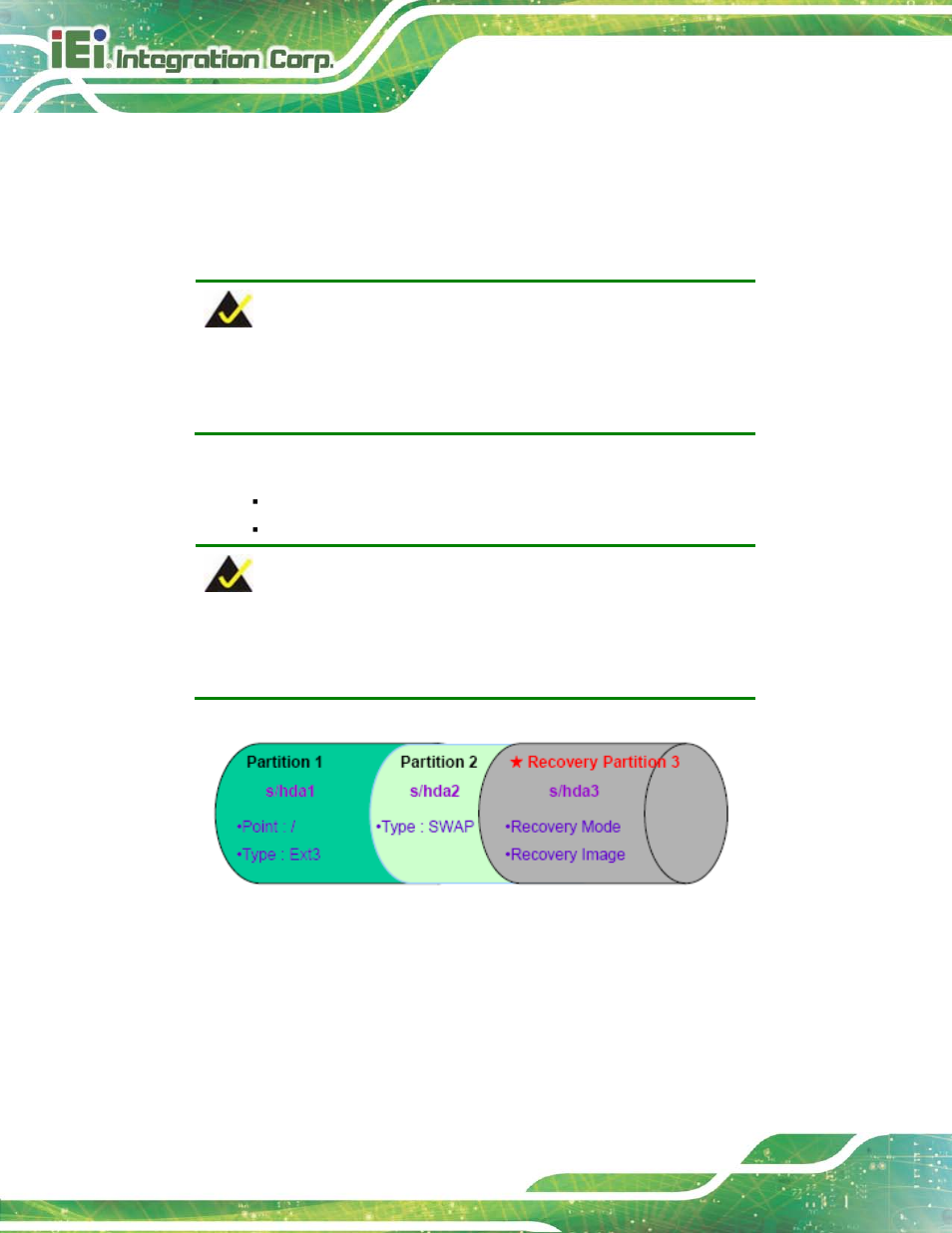 Figure c-29: partitions for linux | IEI Integration TANK-6000-C226 User Manual | Page 116 / 138
