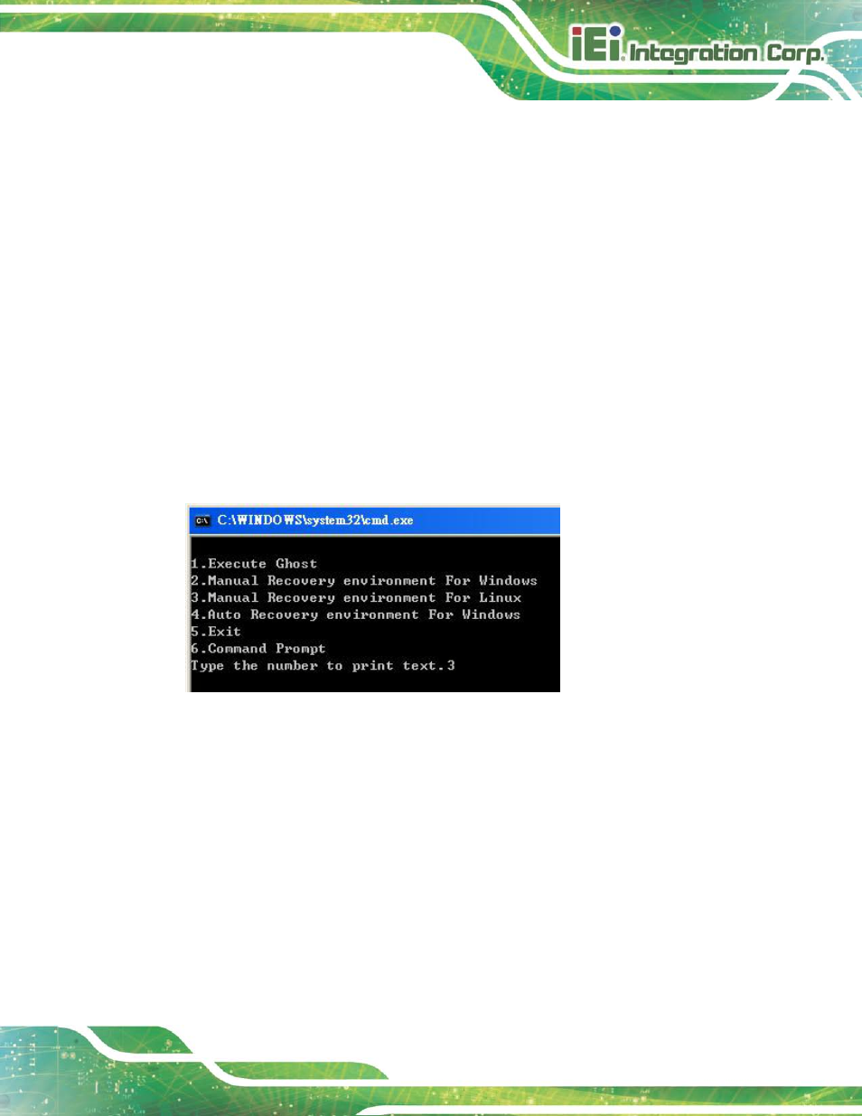 Figure c-30: manual recovery environment for linux | IEI Integration TANK-6000-C226 User Manual | Page 117 / 138