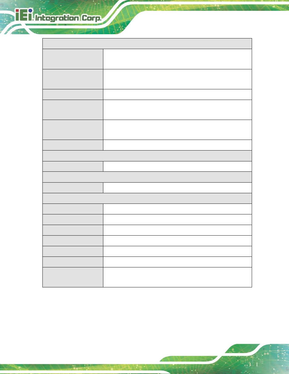 5 front panel, Ront, Anel | Table 1-2: technical specifications | IEI Integration TANK-6000-C226 User Manual | Page 14 / 138