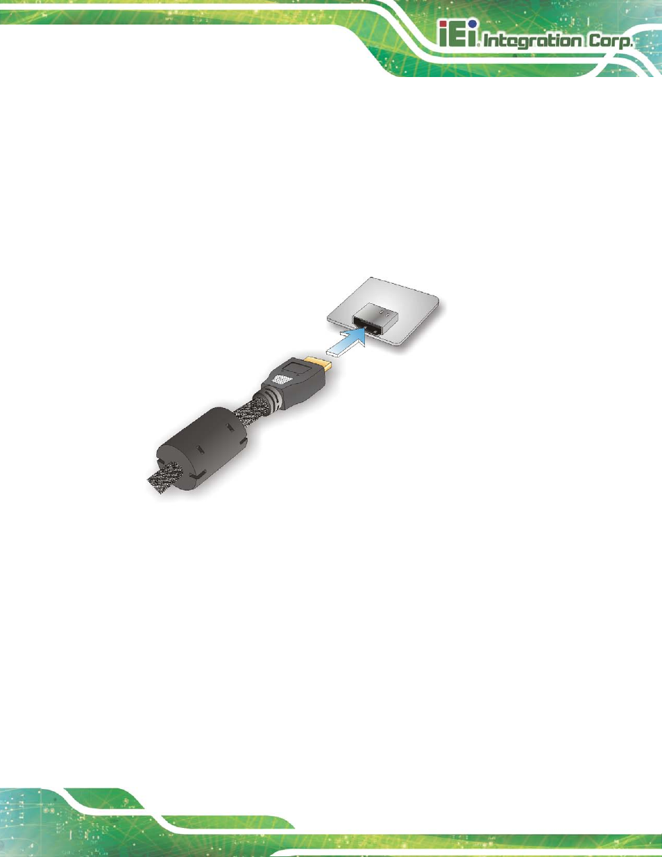 2 hdmi device connection, 3 lan connection, Figure 3-14: hdmi connection | IEI Integration TANK-6000-C226 User Manual | Page 33 / 138