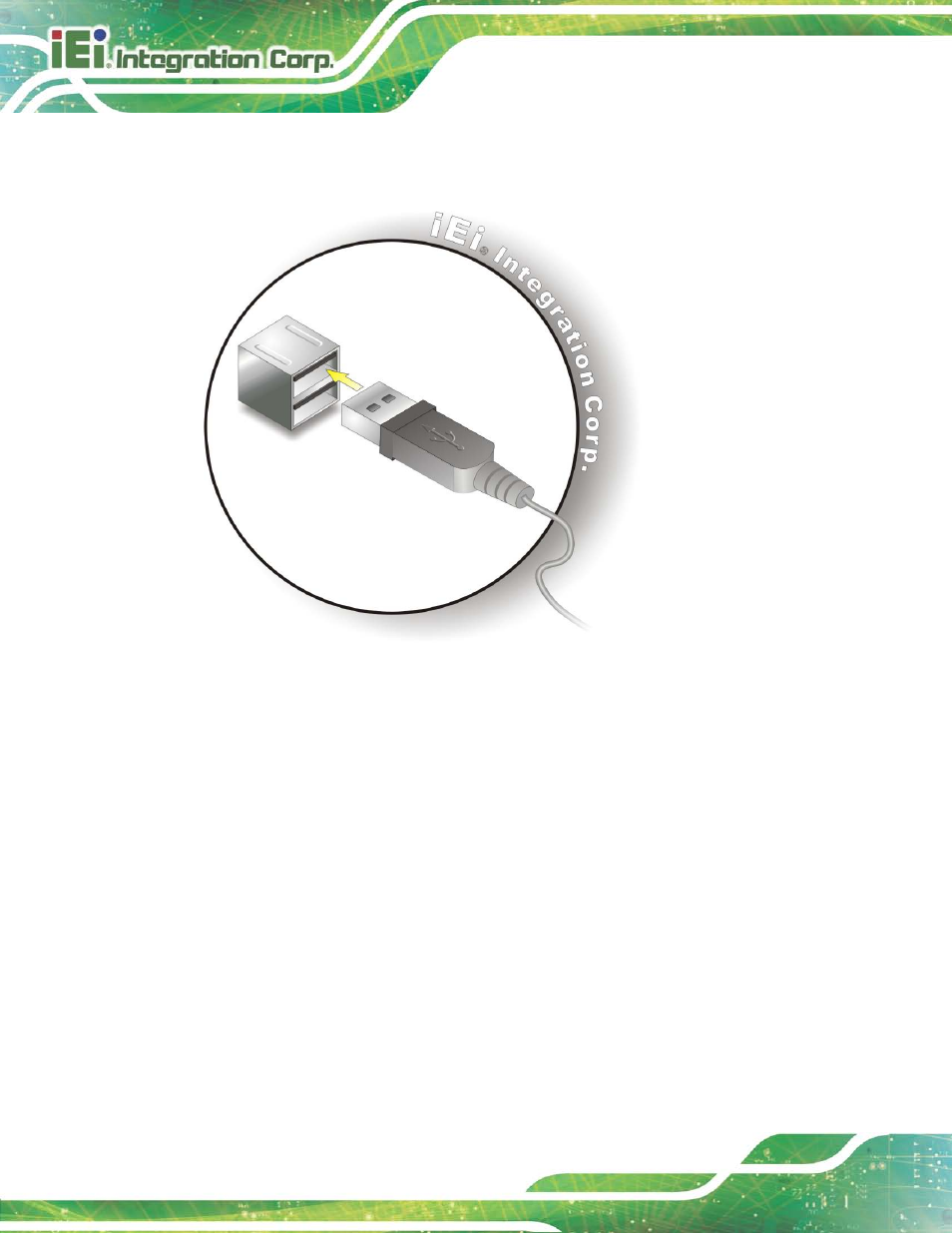 6 vga monitor connection, Figure 3-18: usb device connection | IEI Integration TANK-6000-C226 User Manual | Page 36 / 138