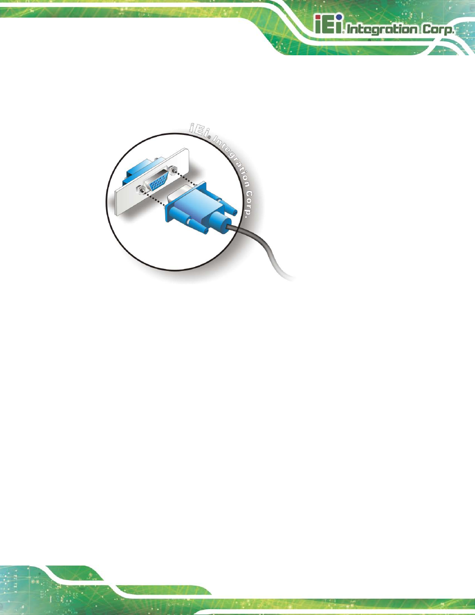 Figure 3-19: vga connector | IEI Integration TANK-6000-C226 User Manual | Page 37 / 138