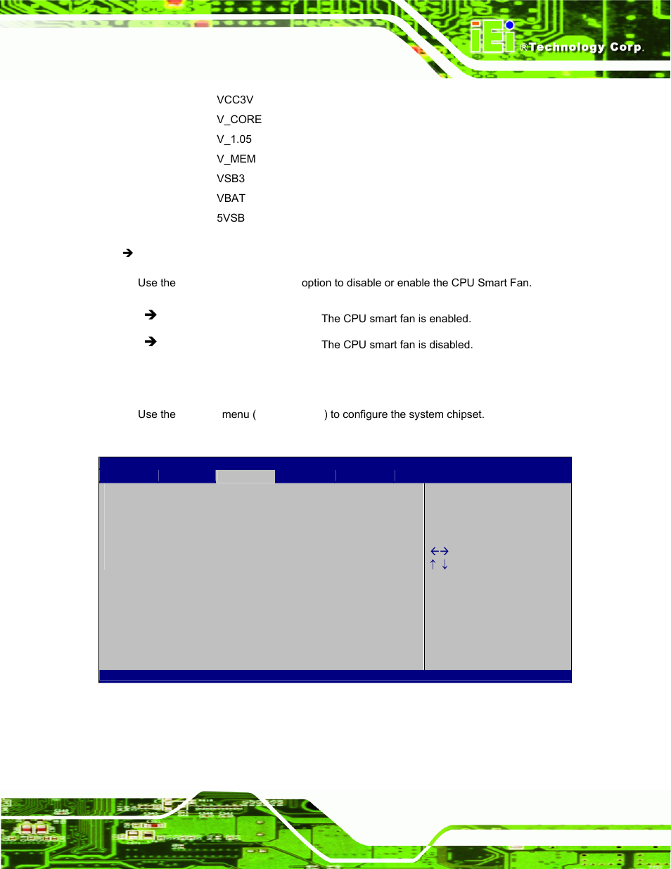 4 chipset, Hipset, Bios menu 7: chipset | IEI Integration IOPS-Q67_H61 User Manual | Page 41 / 70