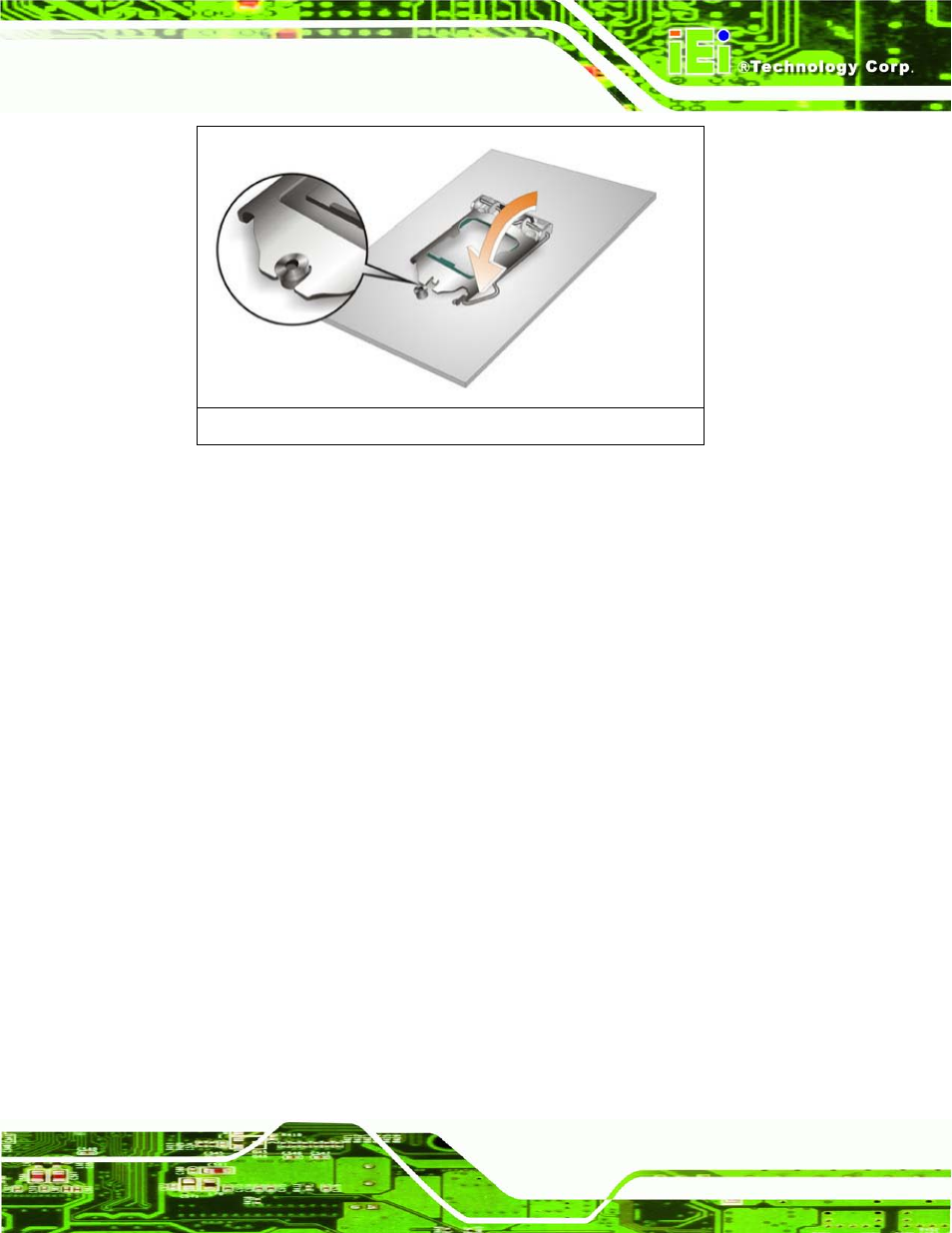 5 hard disk drive (hdd) installation, Rive, Hdd) | Nstallation, Figure 3-9: close the cpu socket, 5 ha rd dis k drive (hdd) in s ta lla tio n | IEI Integration ECN-680A-H61 User Manual | Page 35 / 190