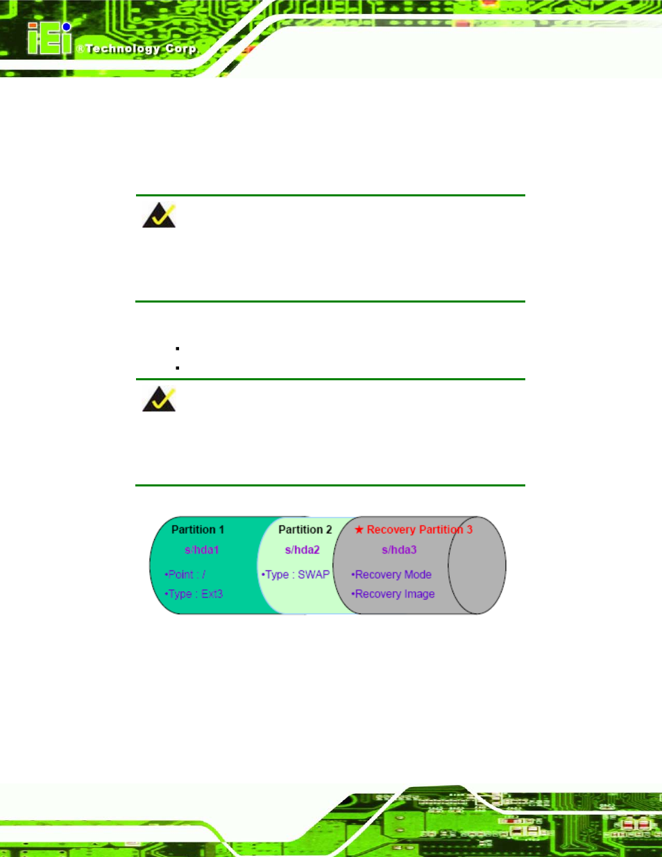 Figure c-29: partitions for linux | IEI Integration ECN-360A-HM65 User Manual | Page 129 / 154
