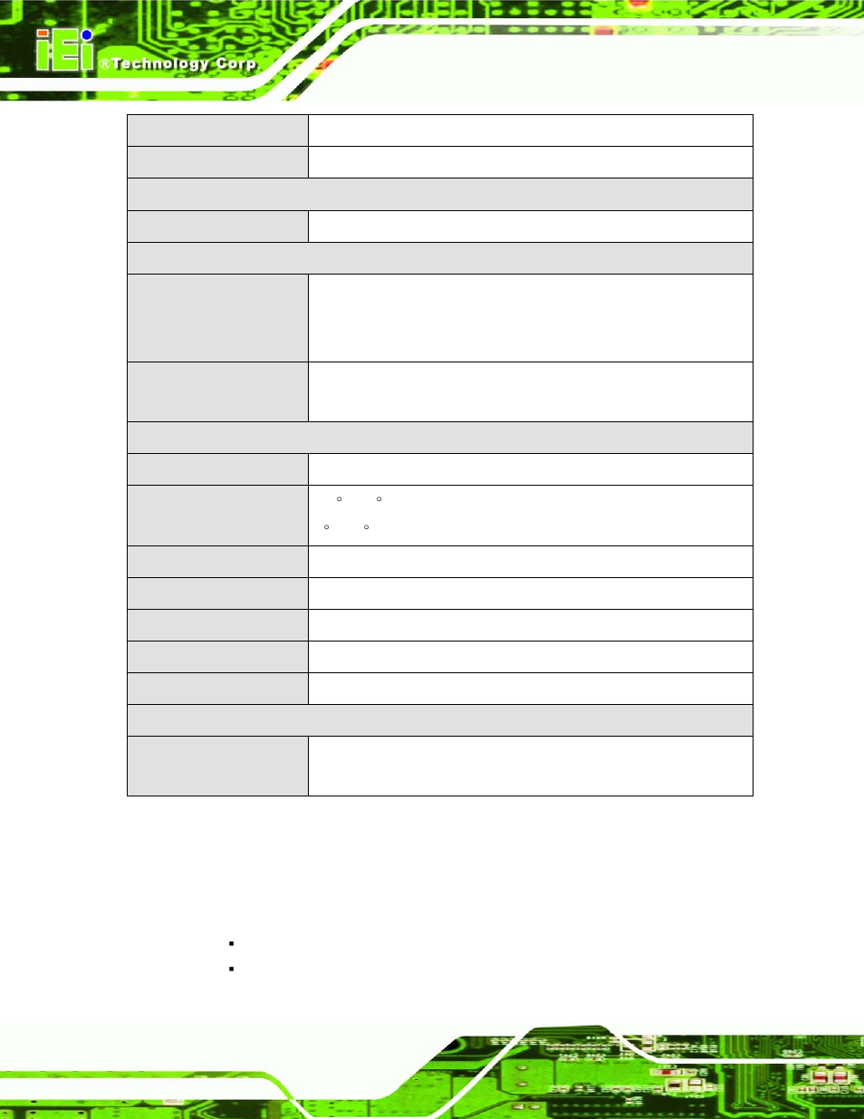 5 front panel, Ront, Anel | Table 1-2: technical specifications | IEI Integration ECN-360A-HM65 User Manual | Page 17 / 154