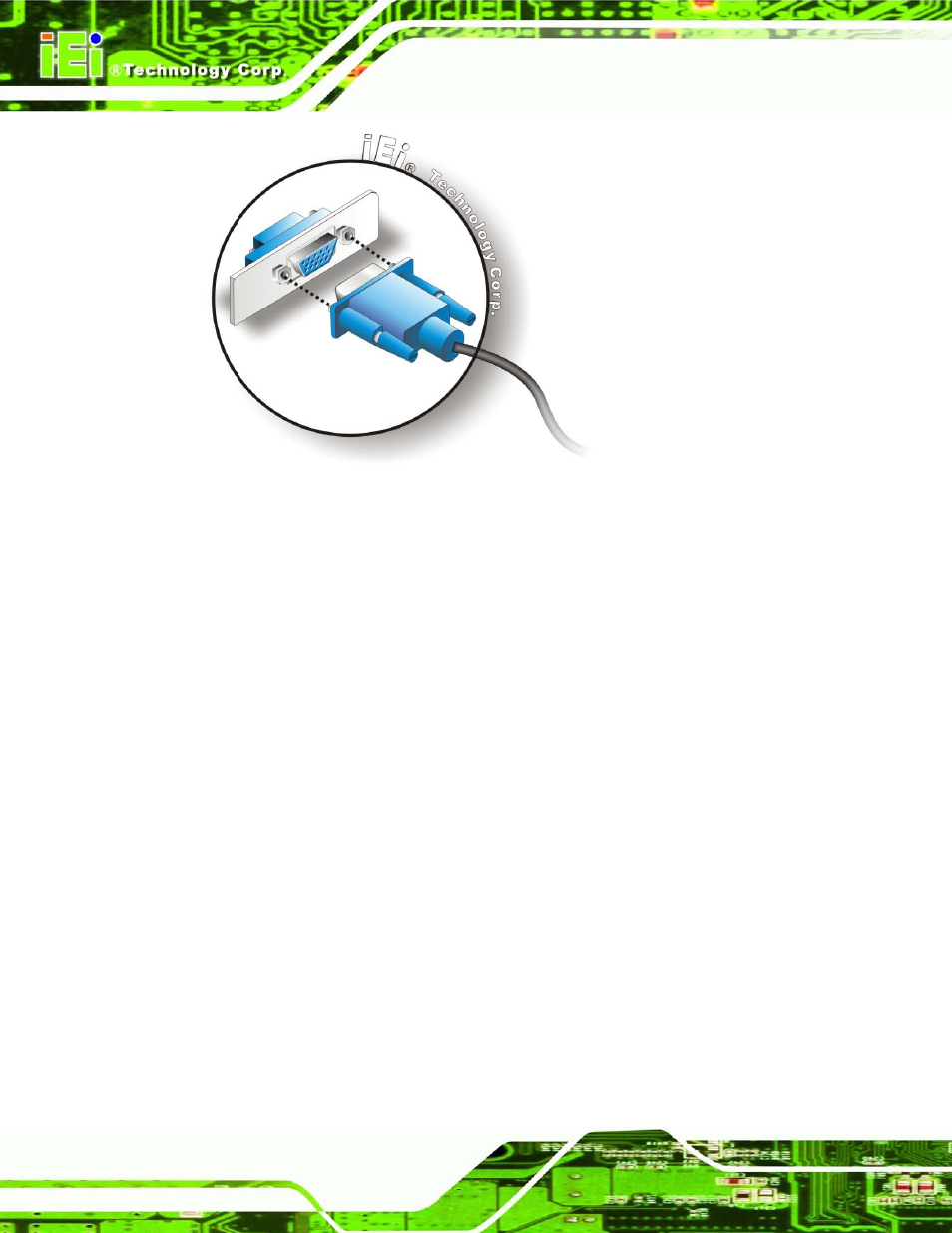 Figure 3-11: vga connector | IEI Integration ECN-360A-D2550 User Manual | Page 33 / 141