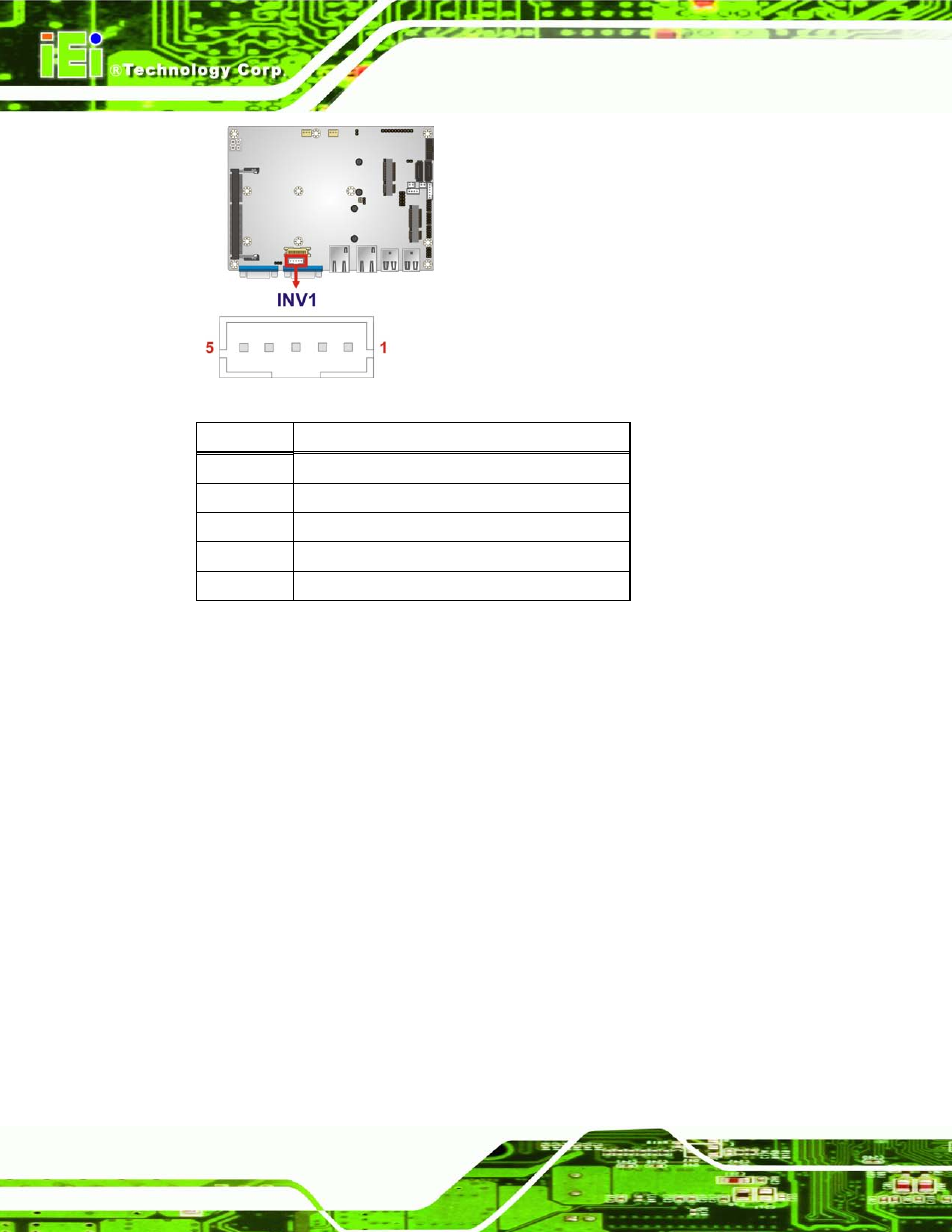 4 battery connector, Figure 4-4: backlight inverter connector location, Table 4-5: backlight inverter connector pinouts | IEI Integration ECN-360A-D2550 User Manual | Page 39 / 141