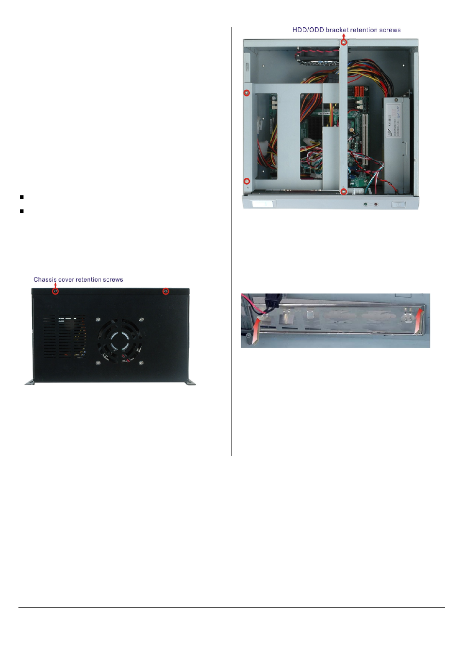 Installation steps, Unpack, Remove chassis cover and hdd bracket | Install i/o bracket, Install single board computer (sbc) | IEI Integration EBC-3100 User Manual | Page 4 / 8