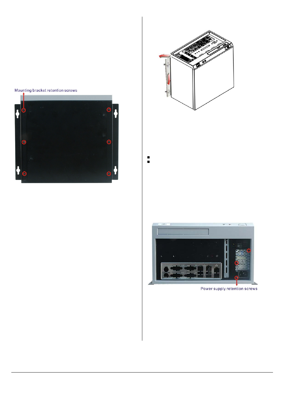 Reinstall chassis cover, Wall mounting (optional), Ebc-3100 maintanence | Power supply replacement | IEI Integration EBC-3100 User Manual | Page 7 / 8