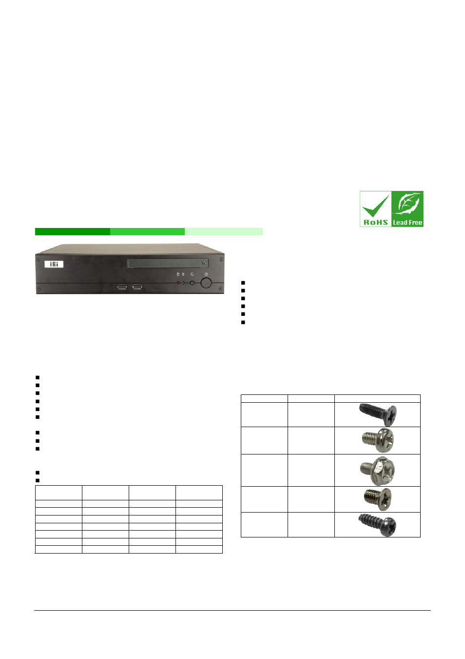 IEI Integration EBC-3620 User Manual | 8 pages