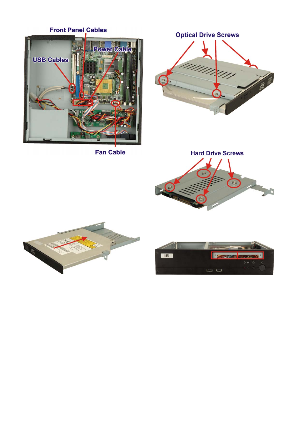 Step 4: install optical drive, Step 4, Install optical drive | IEI Integration EBC-3620 User Manual | Page 4 / 8