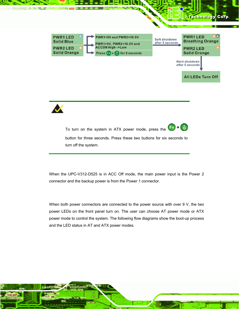 2 acc off, 1 boot-up, Figure 3-31: acc on: shutdown | IEI Integration UPC-V312-D525 v1.02 User Manual | Page 61 / 176