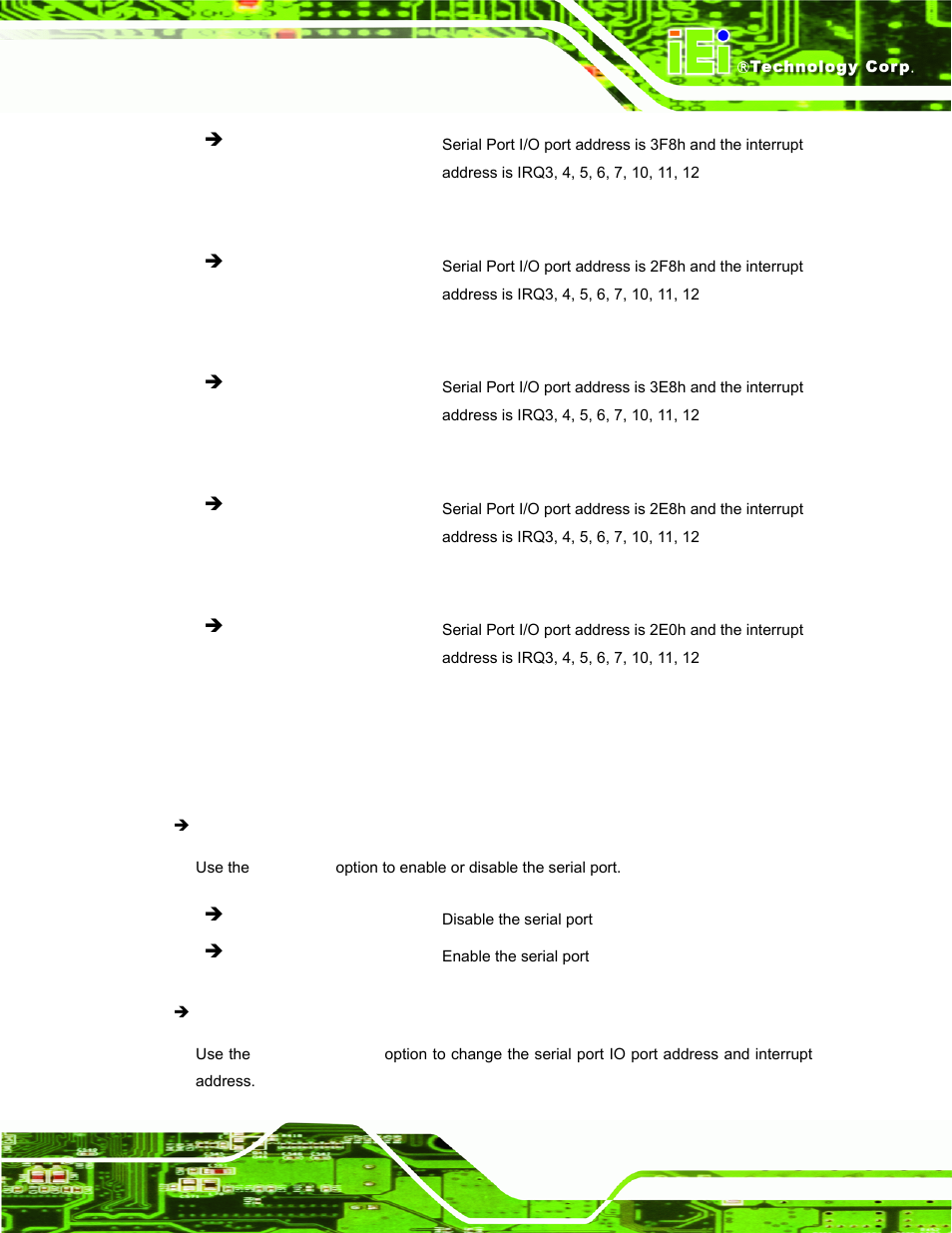 6 serial port 6 configuration | IEI Integration UPC-V312-D525 v1.02 User Manual | Page 79 / 176