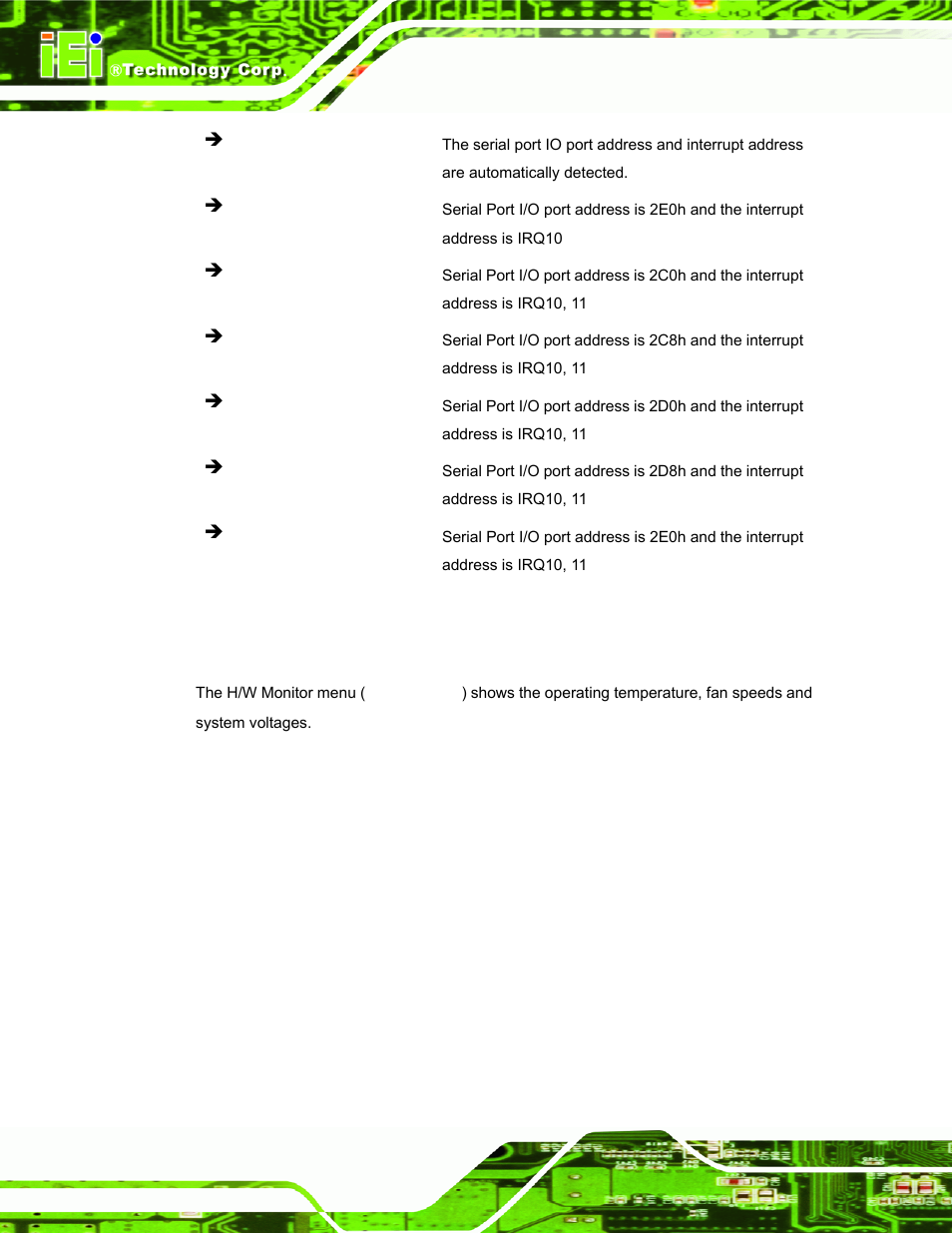 6 h/w monitor | IEI Integration UPC-V312-D525 v1.02 User Manual | Page 80 / 176