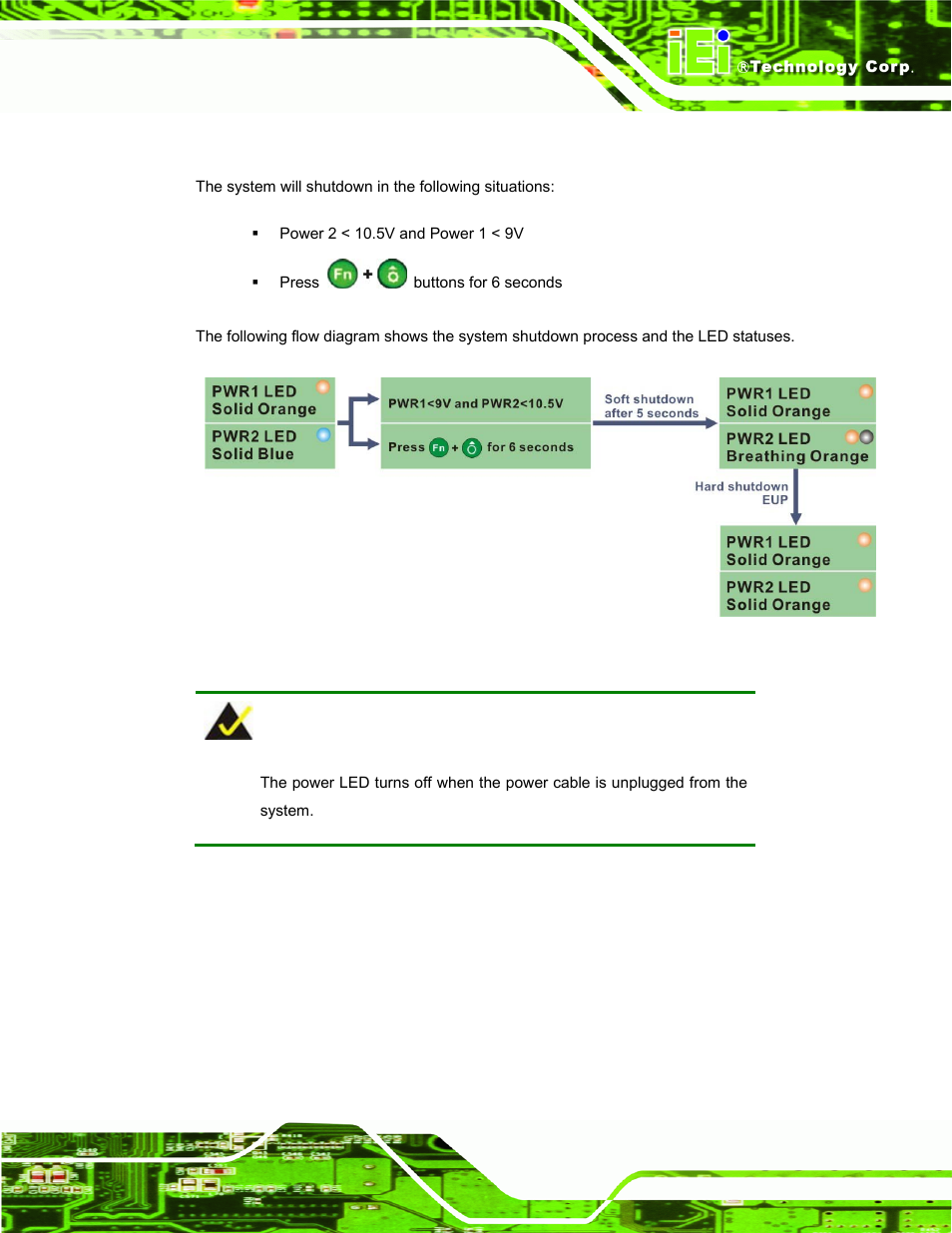 3 shutdown, Figure 3-42: acc off: shutdown | IEI Integration UPC-V312-D525 v1.10 User Manual | Page 62 / 175