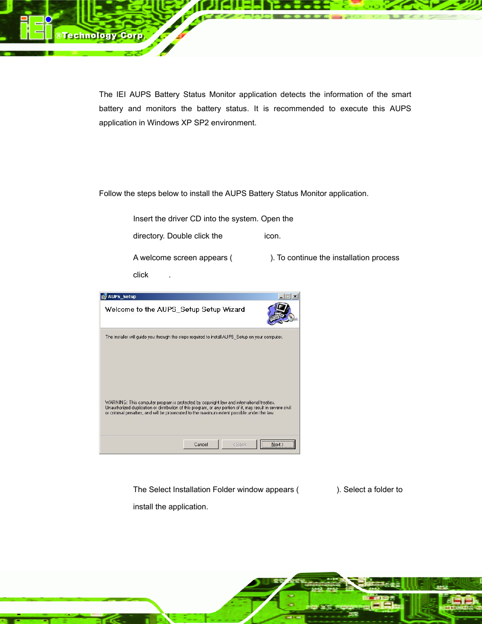 1 introduction, 2 monitoring dc power and smart battery, 1 application installation | IEI Integration UPC-12AH_GM45 v2.00 User Manual | Page 112 / 144