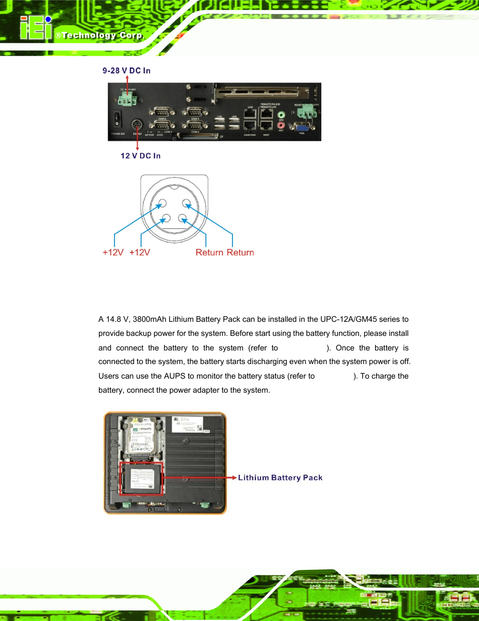 4 lithium battery | IEI Integration UPC-12AH_GM45 v2.00 User Manual | Page 34 / 144