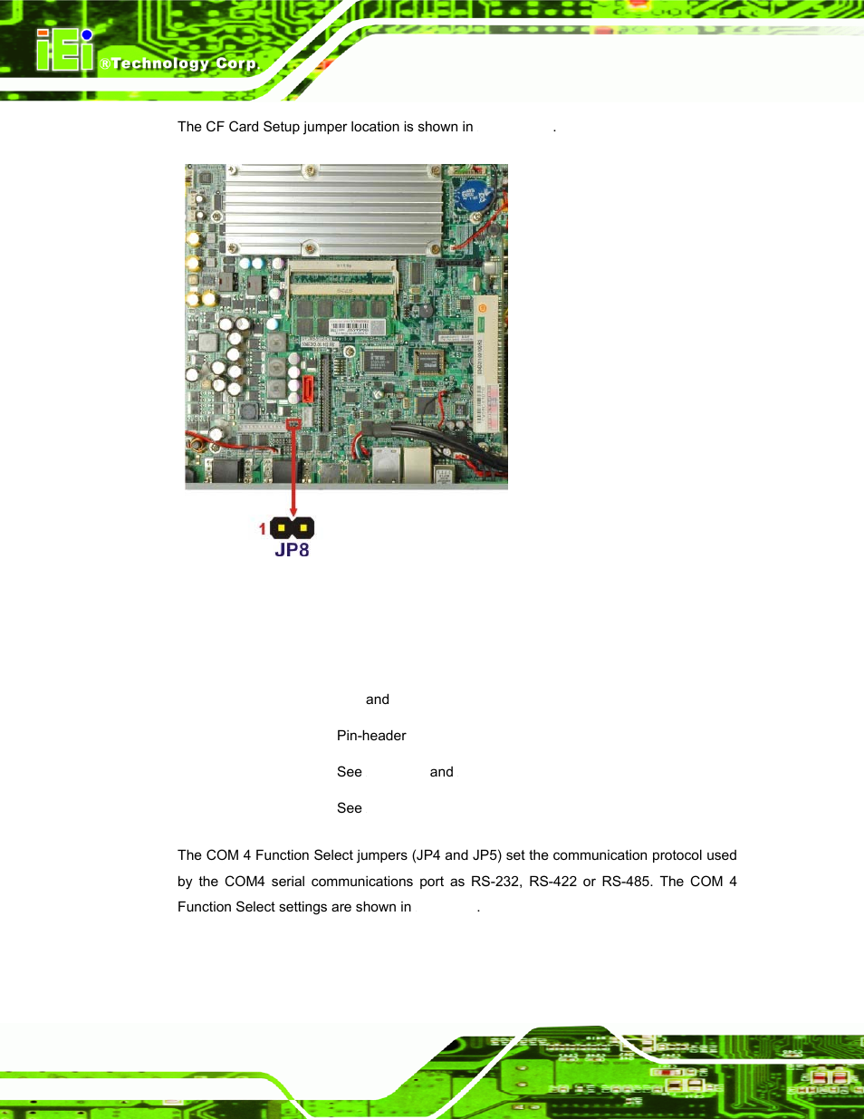 5 com4 function select jumper | IEI Integration UPC-12AH_GM45 v2.00 User Manual | Page 54 / 144