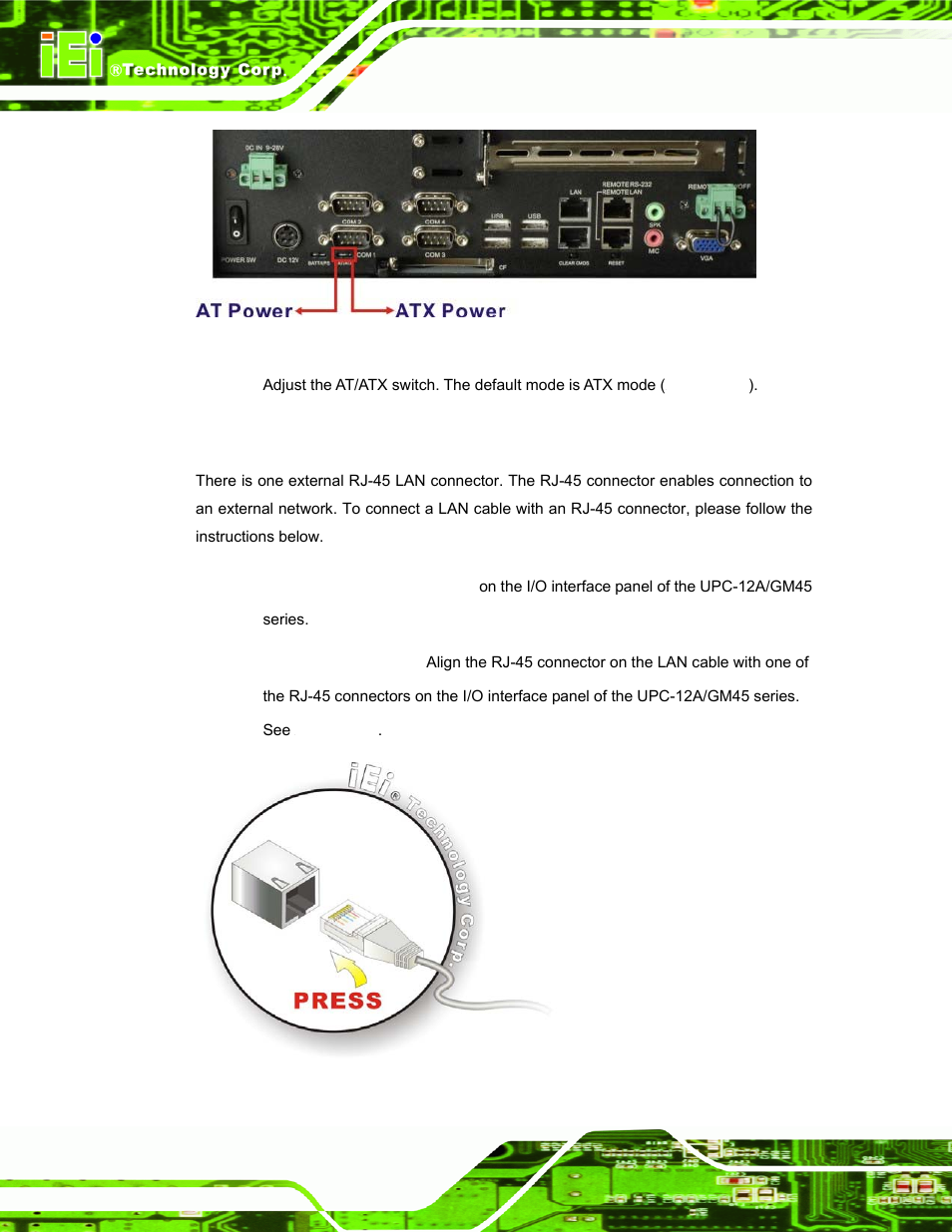 2 lan connection | IEI Integration UPC-12AH_GM45 v2.00 User Manual | Page 64 / 144