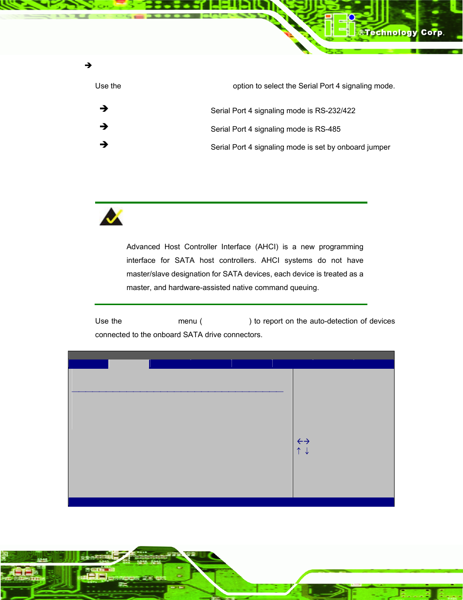 4 ahci configuration | IEI Integration UPC-12AH_GM45 v2.00 User Manual | Page 91 / 144