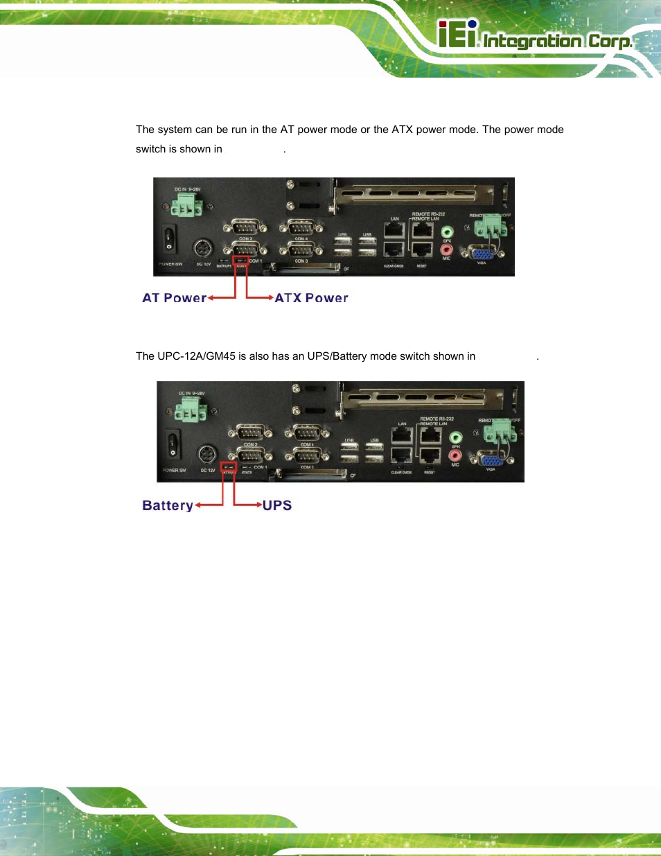 5 power mode | IEI Integration UPC-12A_GM45 v2.10 User Manual | Page 35 / 145