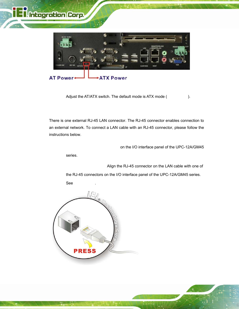 2 lan connection | IEI Integration UPC-12A_GM45 v2.10 User Manual | Page 64 / 145